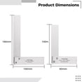 thumbnail image 4 of Machinist Square Set , Outil de Mesure Carré à Base Grand pour Menuiserie de Haute Précision en 2 Pcs, Outil Carré à Angle Droit de Type L, 4 Pouces / 6 Pouces, 4 of 5