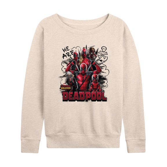 Marvel Deadpool & Wolverine - We Are Deadpool Doodles - Women's French Terry Pullover Sweatshirt