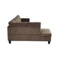 thumbnail image 6 of Star Home Living Corp Chris Microfiber Fabric Left Facing Sectional Brown Color, 6 of 9