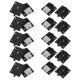thumbnail image 1 of unbranded 10Pares Para Muebles Y Armarios Correderas En ABS Negro Con Instalación Fácil Y Durabilidad, 1 of 6