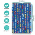 thumbnail image 5 of Dog Food Mat Featuring Construction Cartoon Car Truck Tractor Pattern, Durable Waterproof Absorbent Non-Slip Pet Feeding Mat, 5 of 7