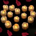 thumbnail image 6 of Valentine's Day Battery Operated Timer Candles, 12 Packs LED Flameless Votive Tea Lights Candle For Wedding Party Outdoor Indoor Home Decorations, 6 Hours On And 18 Hours Off Per Cycle - Yellow, 6 of 11
