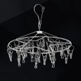thumbnail image 2 of 1pc Round Star Shape Hanger Socks Hanging Rack Underwear Drying Shelf Multi-use Laundry Rack for Home (32 Clips), 2 of 8