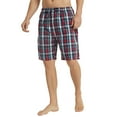 thumbnail image 3 of Vulcanodon Mens 100% Cotton Pajama Shorts, Soft Lounge Pajama Pants with Big Pockets for Men Plaid Pj Bottoms(Red Blue-Plaid, Medium), 3 of 5