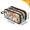 thumbnail image 4 of FORMRS Pencil Case with 3 Compartments Zipper Pouch, Elementary School Level and up, Plaid Floral, 4 of 8