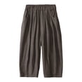 thumbnail image 4 of FYDUU Boy's Summer Ice Silk Pants Lightweight Wide Leg Trousers Kids Loose Fit Casual Bottoms Trendy Trousers 3-4 Years, 4 of 4