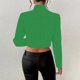 thumbnail image 5 of Tops para mujer,Blusa de mujer, jersey de manga larga con cuello vuelto, abrigo de poliéster con botones, cuello en V, estilo informal, para uso diario en casa, sopatenor, 5 of 9