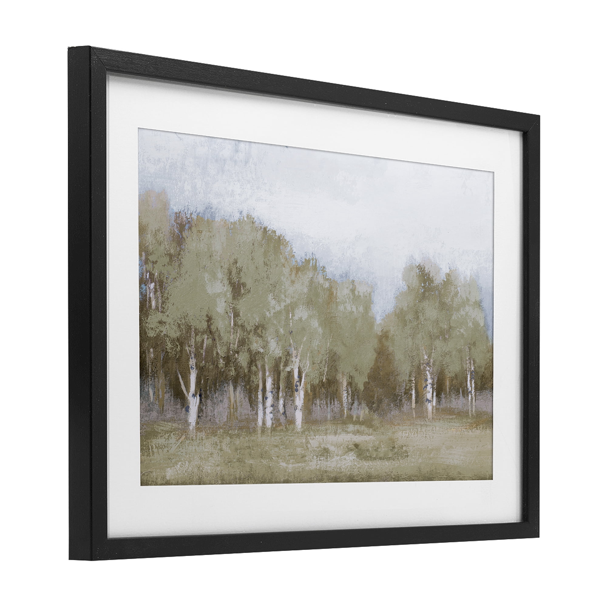 Stupell Industries Autumn Greens Tranquil Trees Black Framed Print Under Glass, design by Michael Marcon