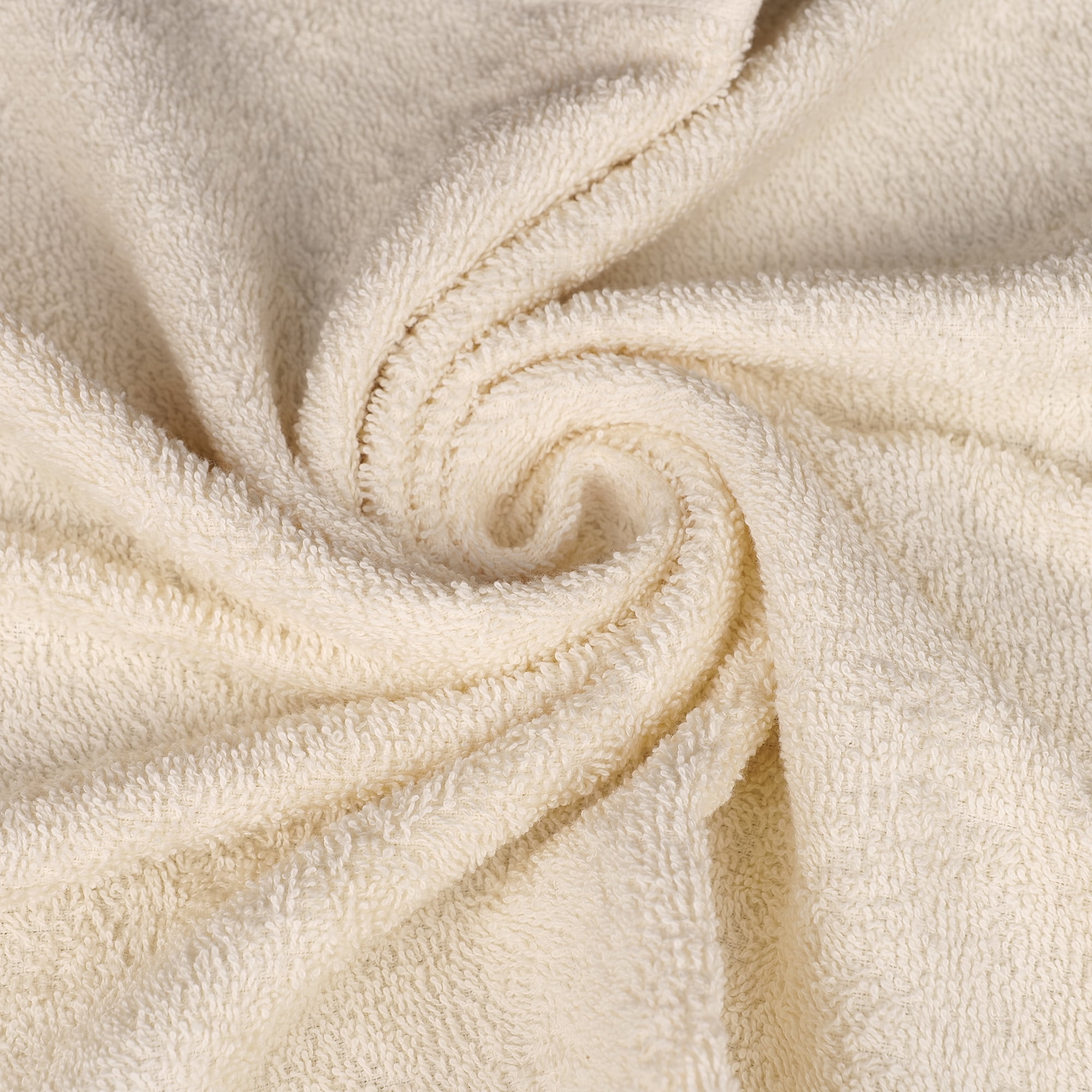 Triangle Weavers 100% Cotton Off-White Terry Towels 450 GSM Set of 6 – 2 Bath, 2 Hand, 2 Wash Towels
