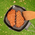 thumbnail image 3 of Outdoor Camping Frying Pan Ultralight Iron Steak Pot with Foldable Handle Cooking Tableware, 3 of 7