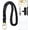 Black, variant on Scrunchie Lanyard for ID Badges and , Teacher Lanyard for , Soft Satin  Strap Lanyard, Stretchy Lanyards with ID Holder and 2 Badge Holders for  & Office - 19-30"