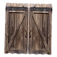 thumbnail image 1 of 2x cortinas opacas estampadas, cortinas para ventana, cortinas lavables, ojales de poliéster estampado para dormitorio, bloqueo, hogar, salón, Puerta de granero Sunnimix Cortina de ventana, 1 of 7