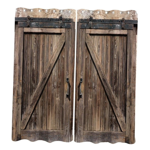 2x cortinas opacas estampadas, cortinas para ventana, cortinas lavables, ojales de poliéster estampado para dormitorio, bloqueo, hogar, salón, Puerta de granero Sunnimix Cortina de ventana