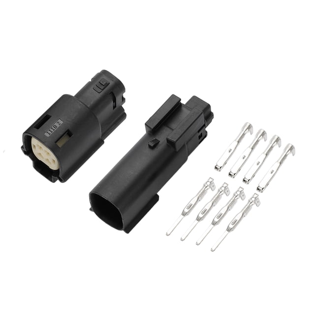 Conector de faro a prueba de agua de 4 pines Unique Bargains, conector de terminal de cable macho hembra para Harley-Davidson, 1 juego