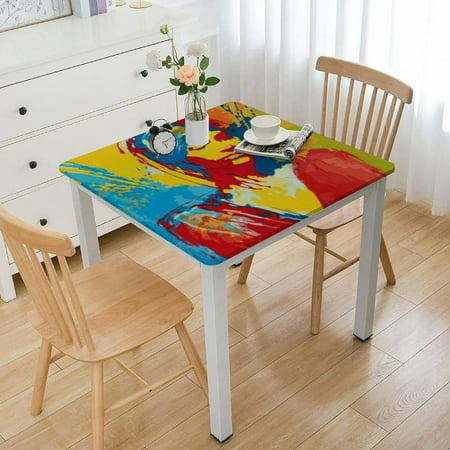 

nygtbtfer Tablecloth Rectangle Tablecloth Stain Resistant Fabric Table Cover for Kitchen Dining Room Themed Birthday Py Decorations