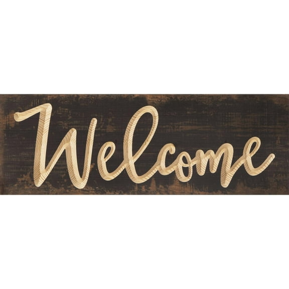 P. Graham Dunn Distressed Pallet Sign: Welcome, 15.75 x 5.5 inches