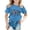 Blue, variant on Kids' Neon Graphic T-Shirt, 3D Game Print, Short Sleeve, Summer Cool Tops for 8-12 Years
