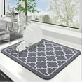 thumbnail image 4 of Buy 2 get 10% off Dish Drying Mat Large Draining Mat Super Absorbent Dish Drying Mats For Kitchen Counter Rubber Backing Kitchen Drying Mat, 4 of 5