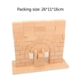 thumbnail image 3 of HLONK 1Set Roman Arch Bridge Stacking Building Block Brain Developmental Geometry Training Wooden Stacking Block Game, 3 of 11