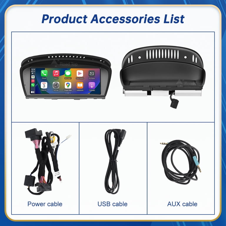 8.8" Wireless CarPlay & Android Auto Screen For BMW E60/E90 (2005-2008) CCC System - Touchscreen Upgrade With Bluetooth
