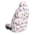 thumbnail image 2 of Wukai Cute Dog Full Set Car Seat Covers with Soft Padding Universal Auto Front Seats Protector and Cushion Mat, 2 of 5
