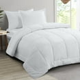 thumbnail image 3 of RUIKASI White Twin Comforter Sets - 2 Piece Plain Comforter Sets Twin Size Bed Fluffy, Lightweight Comforter Sets All Season Use, 68x88 Inch with Shams, 3 of 7