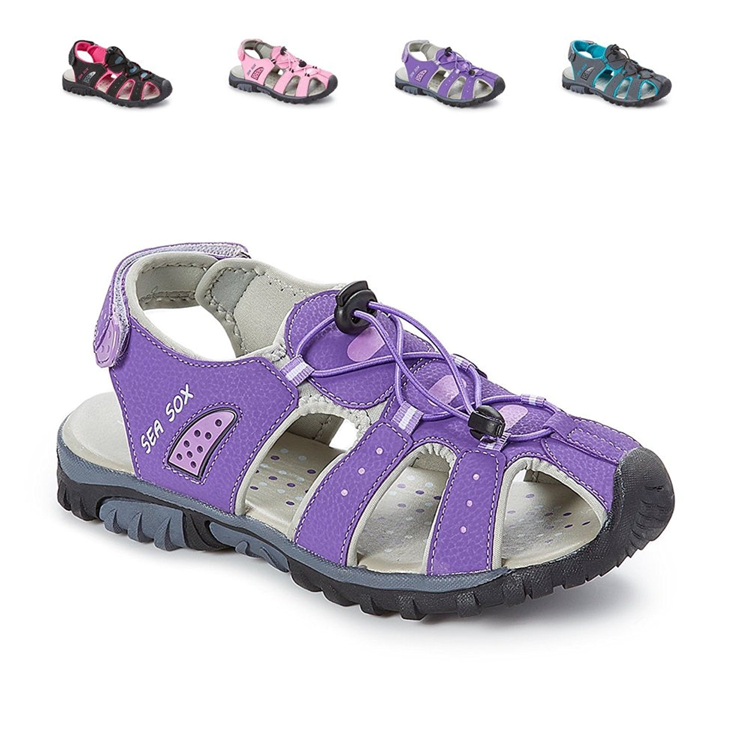 Ladies Womens Waterproof Hiking Sport Closed Toe Athletic Sandals