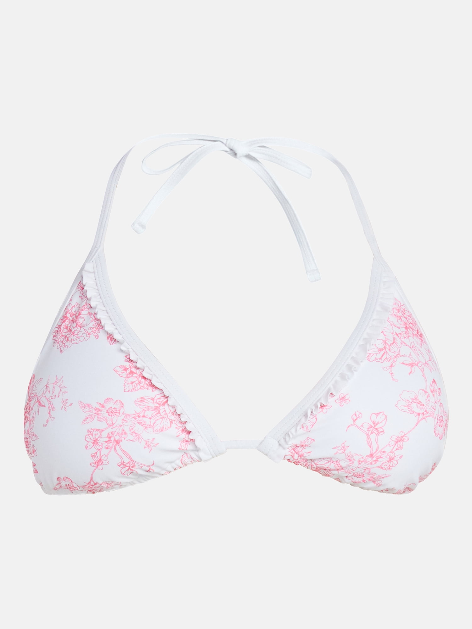 No Boundaries Ruffle Triangle Bikini Top, Women’s XXS-XXL