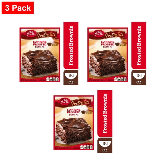 Betty Crocker Delights Supreme Frosted Brownie Mix 19.1 oz - 3 Pack