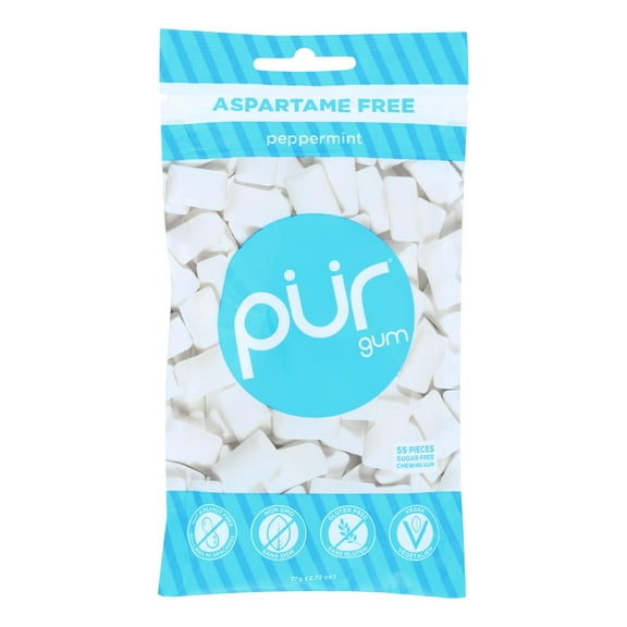 Pur Spearmint Gum - Case of 12 - 2.72 OZ