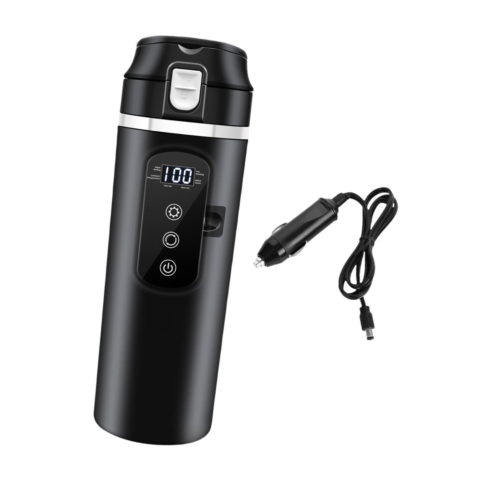 Tongina 12V 24V Car Kettle Boiler,Car Kettle,Water Boiler Stainless Steel Hot Water Kettle,Electric Heat Water Cup for School,Outdoor
