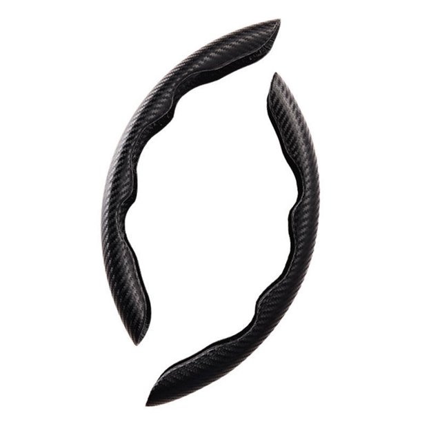 Embellecedor de marco para volante de coche, pegatina de decoración para camión y automóvil, Kit Interior antideslizante Universal, rojo de Automoción decorativa y accesorios Fibra de Carbono Negro