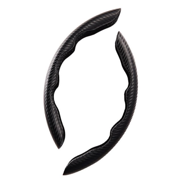 Embellecedor de marco para volante de coche, pegatina de decoración para camión y automóvil, Kit Interior antideslizante Universal, rojo de Automoción decorativa y accesorios Fibra de Carbono Negro