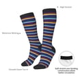 thumbnail image 4 of Yiaed Colorful Mexican Stripes Print Great elasticity Adult Stockings Sports socks for Men and Women, 4 of 6