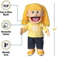 thumbnail image 3 of 14" Katie, Peach Girl, Hand Puppet, 3 of 5