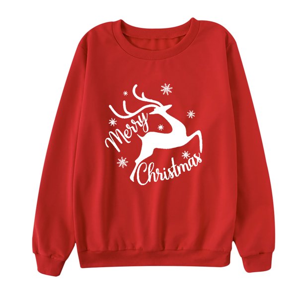 Señoras Moda Casual Manga larga Navidad Impreso Padre-hijo Sudadera Mamá Fridja nalpqowj603