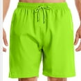 thumbnail image 5 of UVEASISHA Workout Shorts with Zipper Pockets for Men Athletic Performance Gym Shorts Side Split Drawstring Waist Short Pants Green L, 5 of 5
