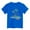 Blue, variant on Girls Tshirts Children Tropical Island Graphic Tee Short Sleeve Beach Daily Top Girls Tops White 18-24 Months