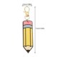 thumbnail image 2 of 4pcs Pencil Keychains Wood Keychains Pencil Keychains for Teachers Pencil Key Chains, 2 of 4