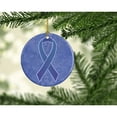 thumbnail image 2 of Carolines Treasures AN1208CO1 Periwinkle Blue Ribbon for Esophageal and Stomach Cancer Awareness Ceramic Ornament  3 in, 2 of 3