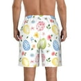 thumbnail image 3 of Disketp Men'S Swim Trunks Hawaiian Breathable Surf Beach Swimsuits Mesh Lining Beach Shorts With Pockets-Easter Egg3, 3 of 9