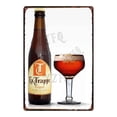 thumbnail image 3 of Letreros de hojalata de cerveza belga vintage Brugse Zot La Trappe para pared, bar, pub, cocina, café, decoración del hogar, 30 x 20 cm, DU-8282A, 3 of 5