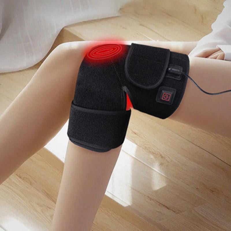 Knee Support For Men USB Heated Knee Wrap Knee Warmers Knee Brace Portable Legs Heating Pad Knee Sleeves For Outdoor Home Office