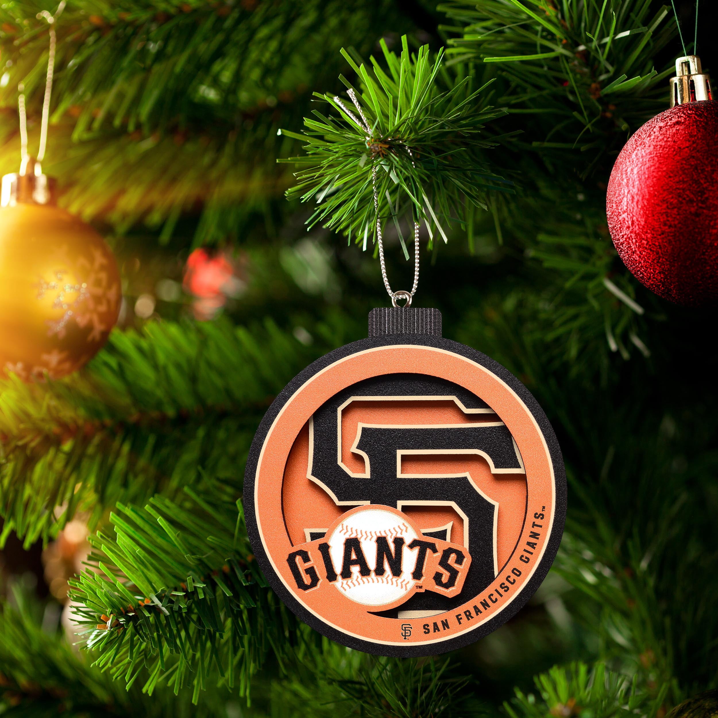 YouTheFan MLB San Francisco Giants 3D Logo Series Ornament