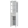 thumbnail image 3 of FCH Single Drawer Double Door MDF Spray Paint Bathroom Cabinet White, 3 of 9