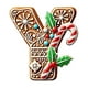 thumbnail image 2 of Seyotauo 26 Gingerbread Alphabet Letter Ornaments, Christmas A to Z Letters - Xmas Tree Hanging Ornaments for DIY Crafts, 2 of 4