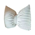 thumbnail image 2 of 2Pcs Bow Shaped Pillow, Decorative Sofa Throw Pillows 9.8X7.1", Striped Black And White Reversible Pillow Cushions For Couch Bed Sofa Office Car Decor Neck Waist, Hand Made Cotton, Detachable To Wash, 2 of 5