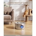 thumbnail image 5 of FWMB 108oz/3.2L Stainless Steel Cat Water Fountain with 3 Replacement Filters, Automatic Water Dispenser for Cat and Dogs, Electric Drinking Bowl Suitable for Multiple Pets, 5 of 11