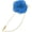 Blue, variant on 1-Pack Camellia Flower Lapel Pin for Men Suit, Brooch with Gold Leaf Women Wedding Accessories/Suit Tuxedo Corsage Party [White]
