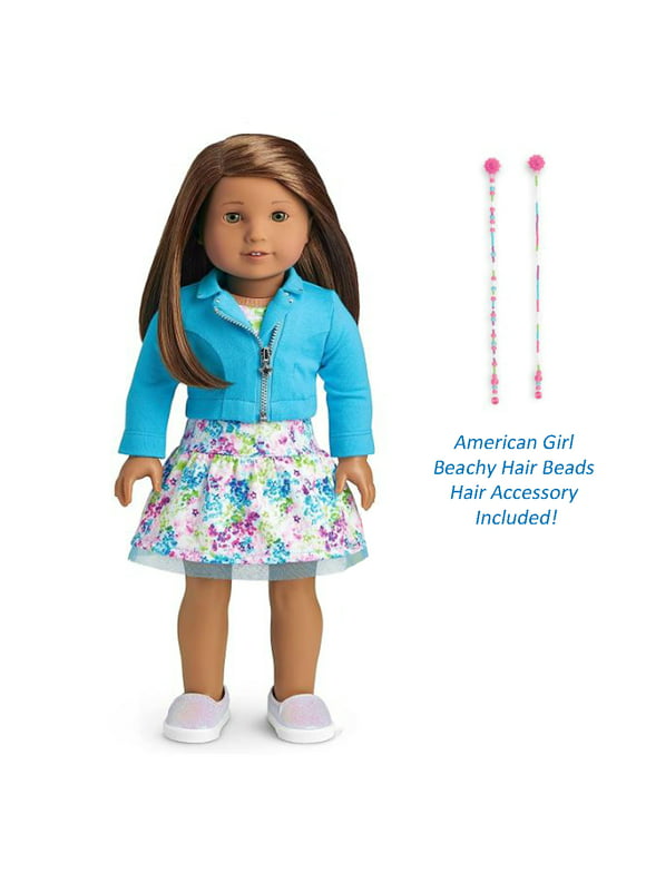 American Girl Doll #79 Brown Hair Hazel Eyes Medium Skin Beachy Beads Truly Me 18" DN79